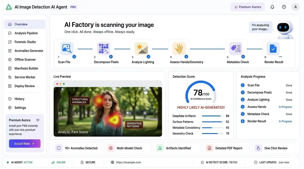 AI email translation — example of the AI tool dashboard software